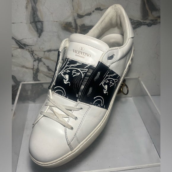 VALENTINO GARAVANI Mens rockstud low cut open laceless leather Snearkers - Picture 7 of 15